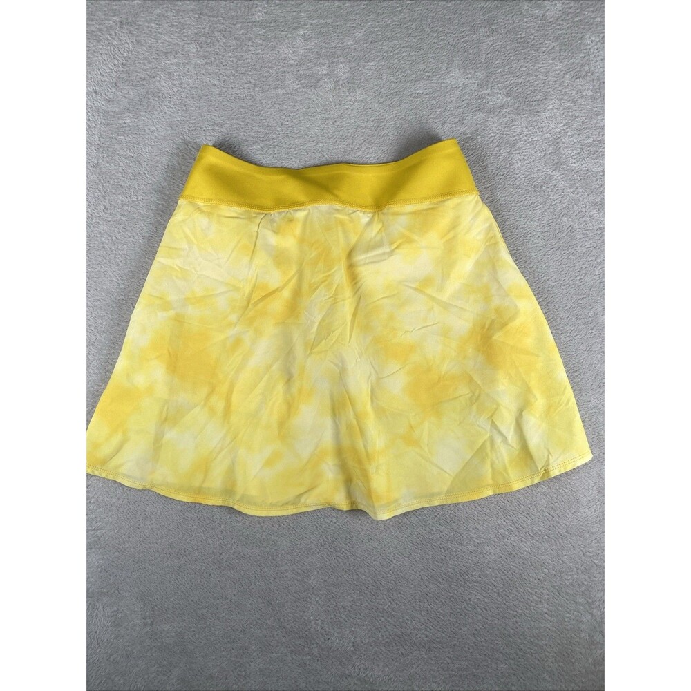 Puma Power Shape Skort Women's Small Tie Dye Yellow Sport Tennis Golf Pickleball - Picture 9 of 9
